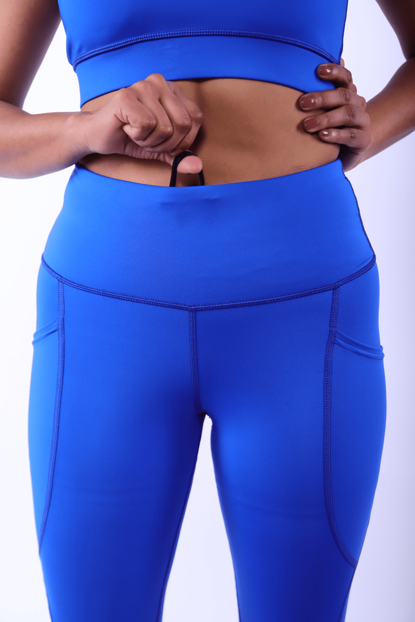 Blue Luxe Leggings - BODYBORN