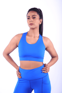 Blue Luxe Sports Bra - BODYBORN