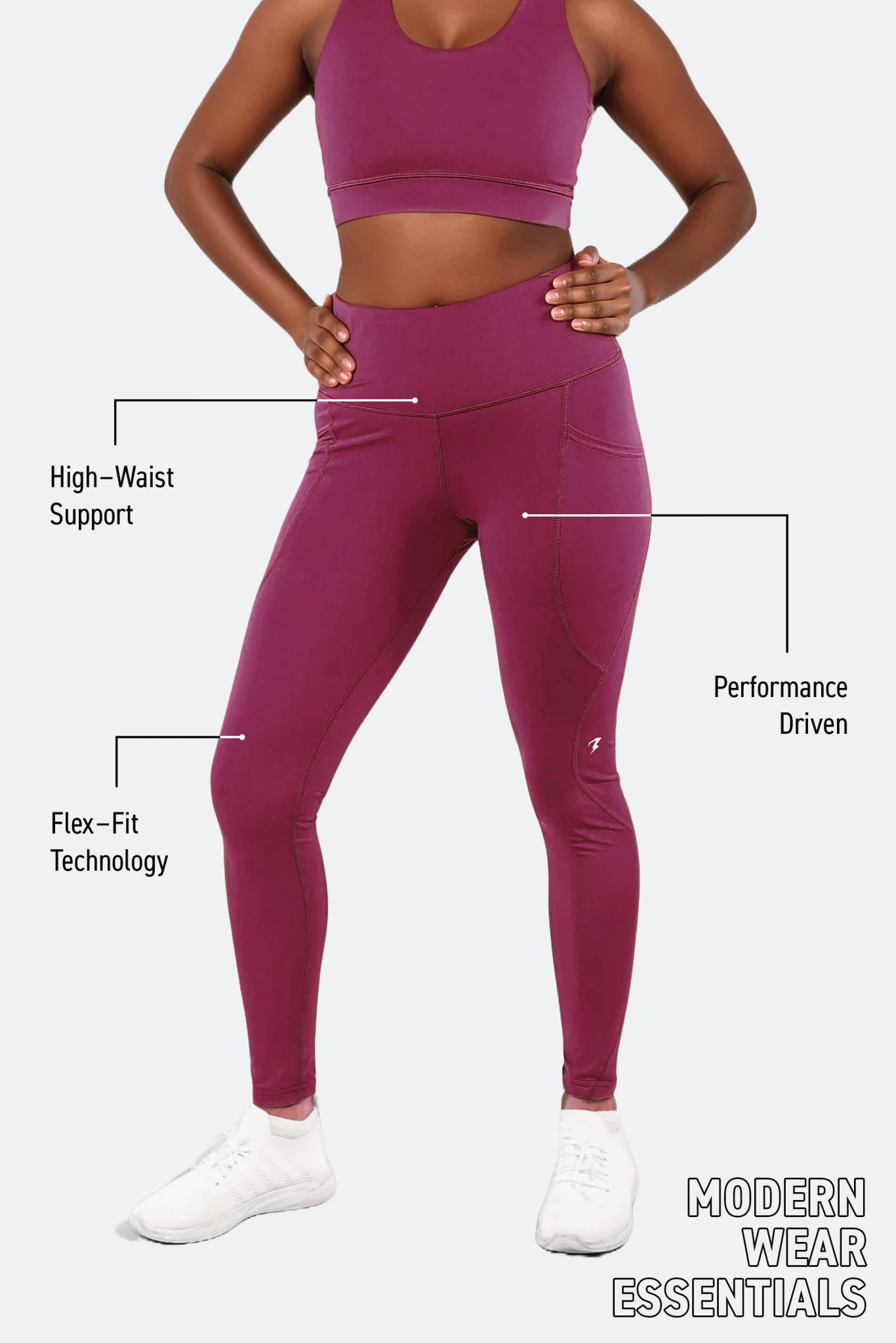 Maroon Plum Power Set - BODYBORN