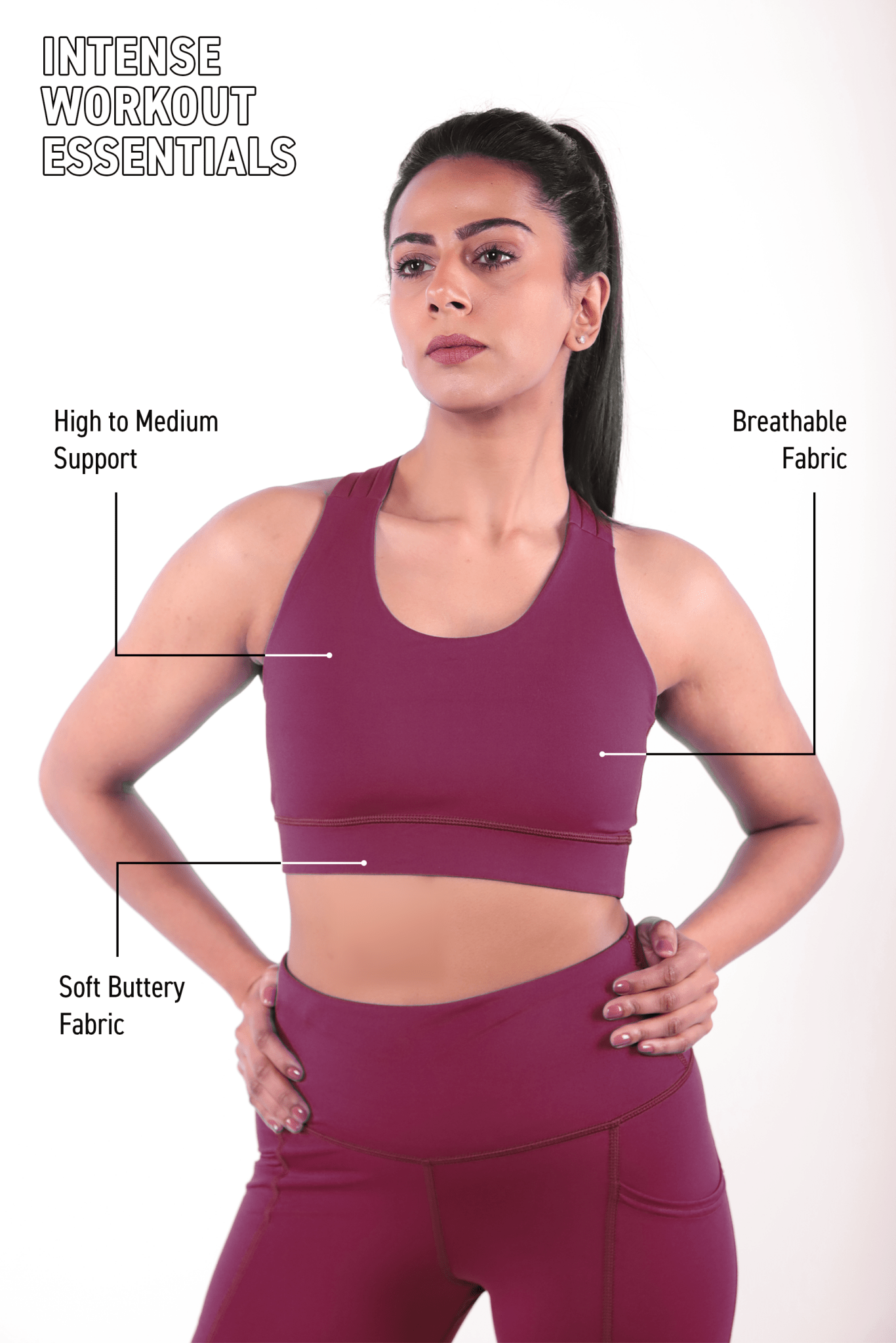 Maroon Plum Power Set - BODYBORN