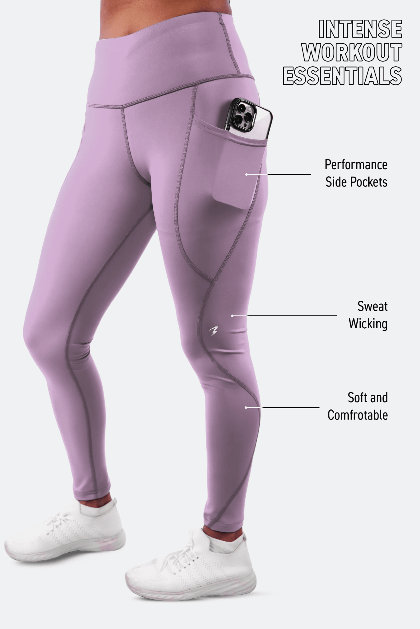 Purple Pulse Leggings - BODYBORN