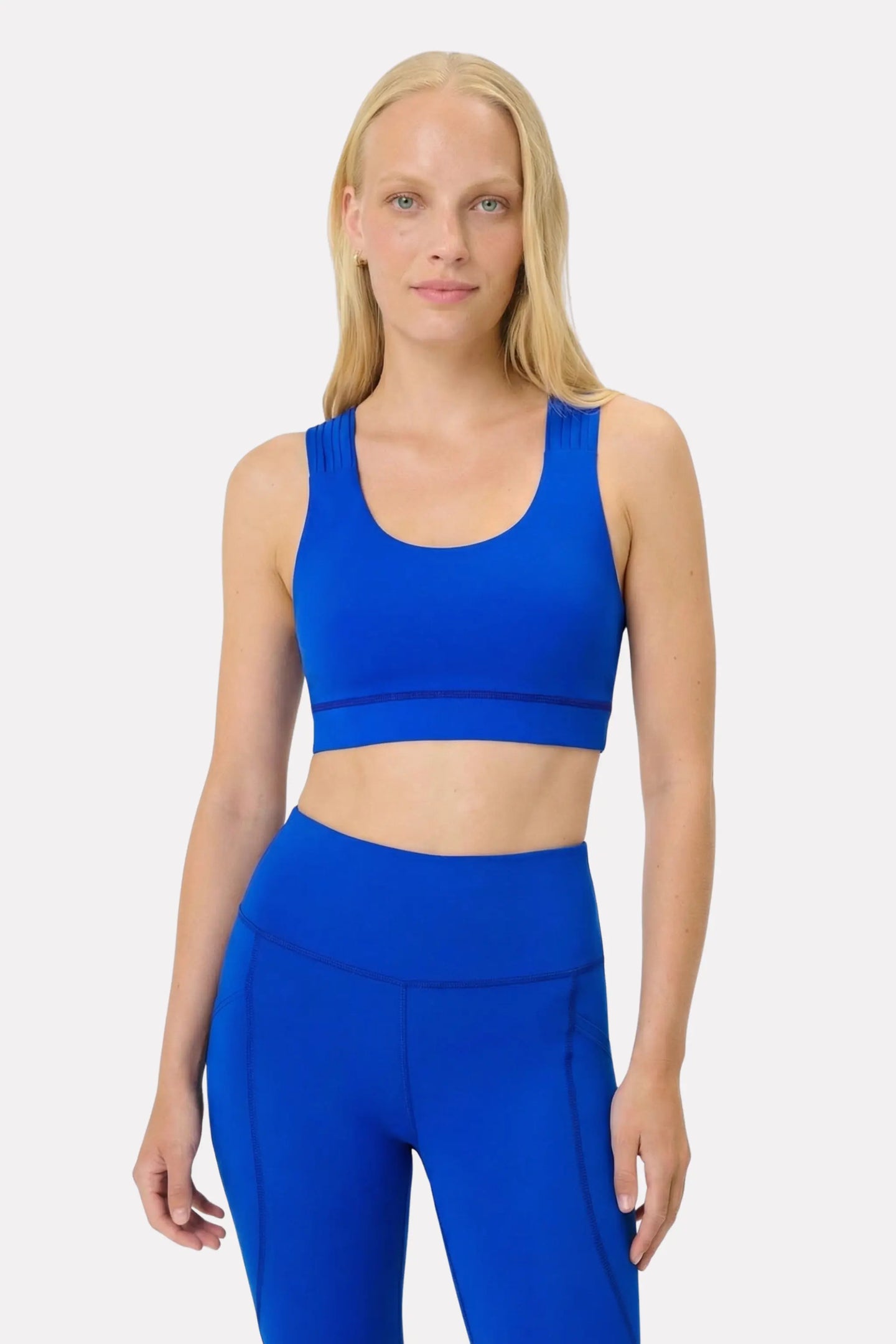 Blue Luxe Mood Boost Sports Bra