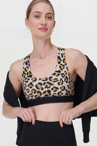 Leopard Power Sports Bra