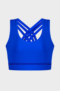 Blue Luxe Mood Boost Sports Bra