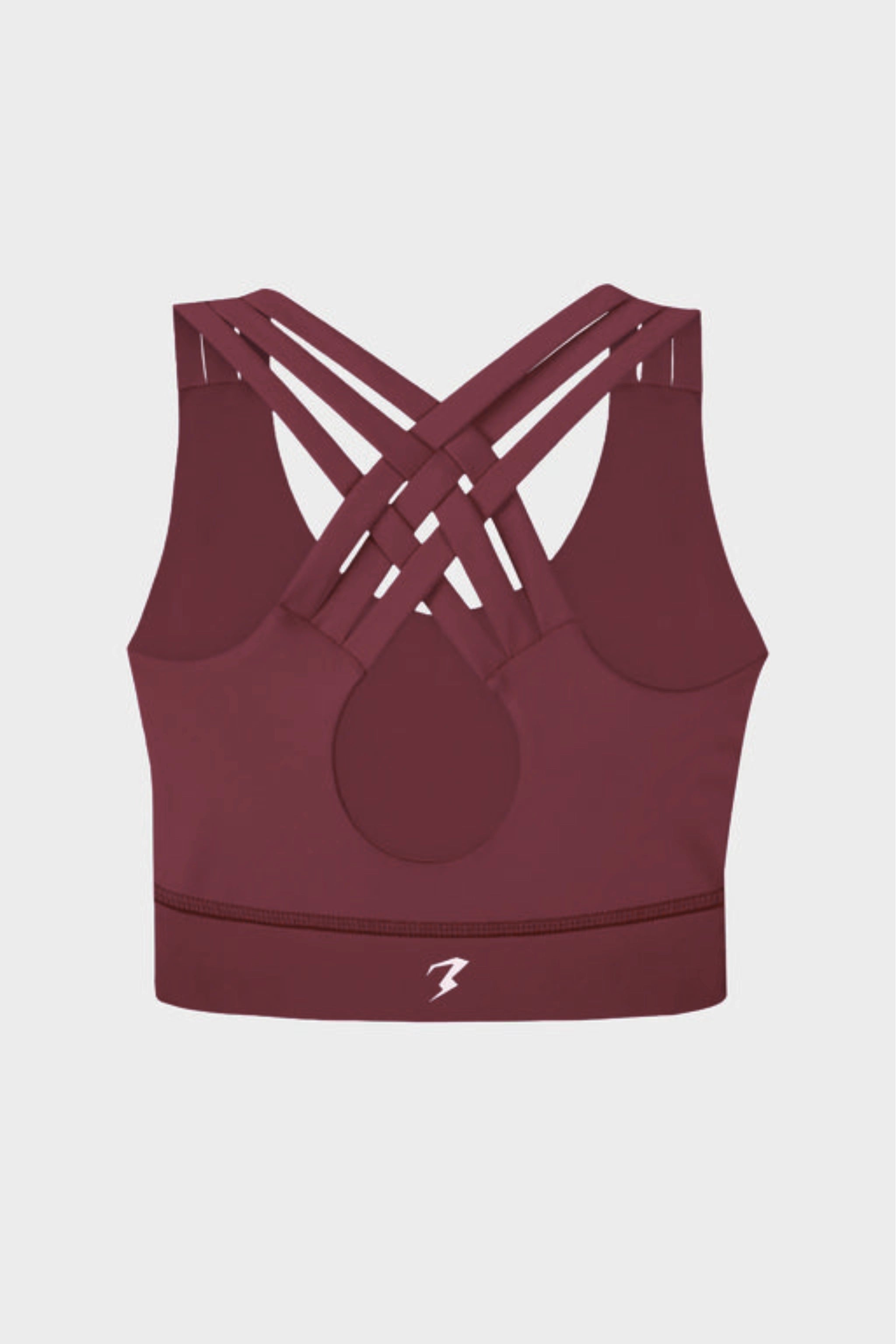 Maroon Plum Run Fit Sports Bra