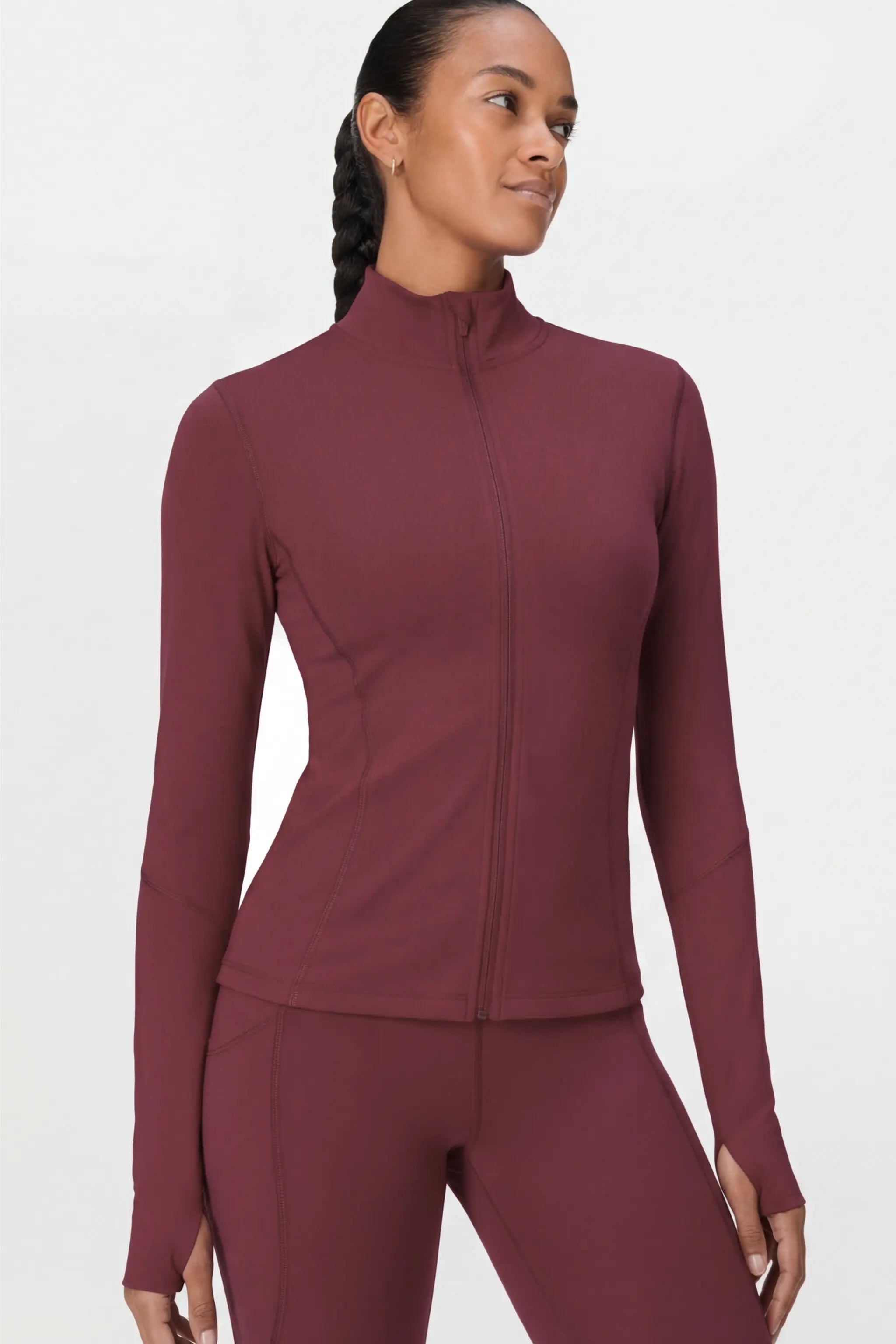 Maroon Wind Breaker Jacket