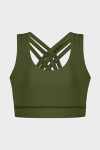 Green Glow Move Master Sports Bra
