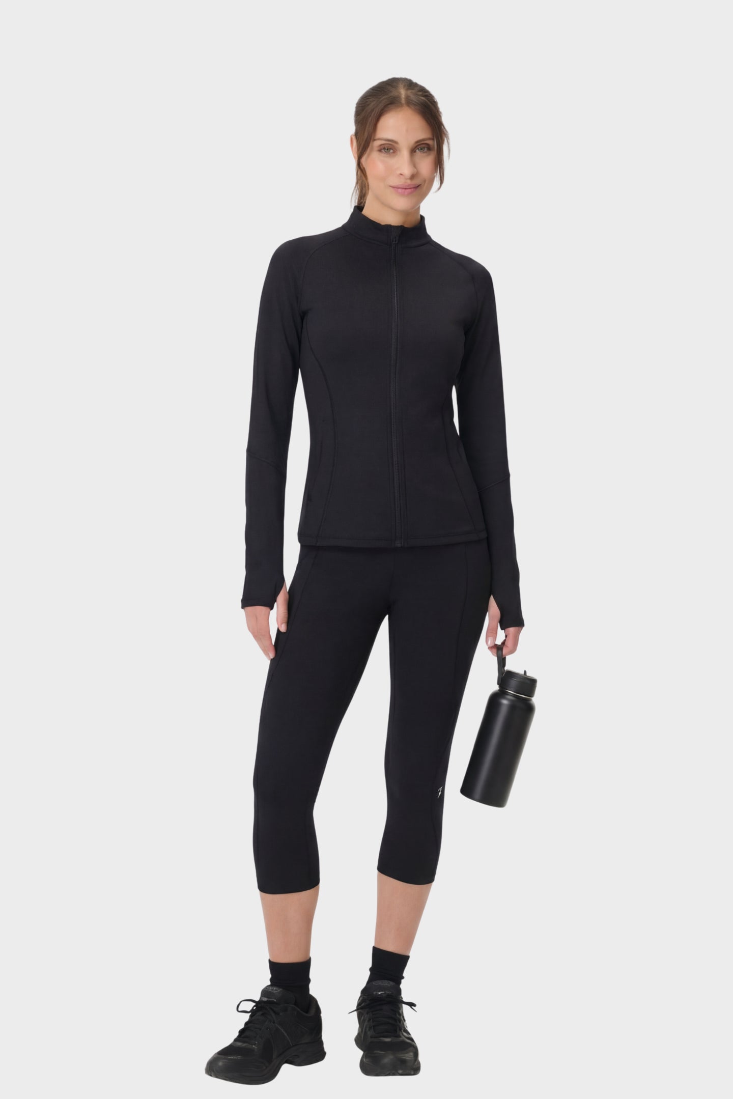 Black Luxe Workout Jacket