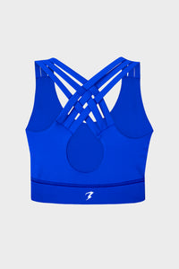 Blue Luxe Mood Boost Sports Bra