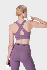 Purple Pulse Fit Sports Bra