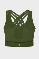 Green Glow Move Master Sports Bra
