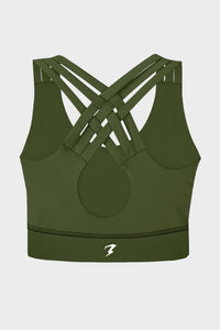 Green Glow Move Master Sports Bra