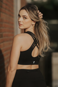 Black Luxe Seamless Sports Bra