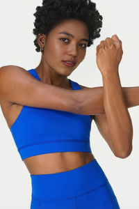 Blue Luxe Sports Bra