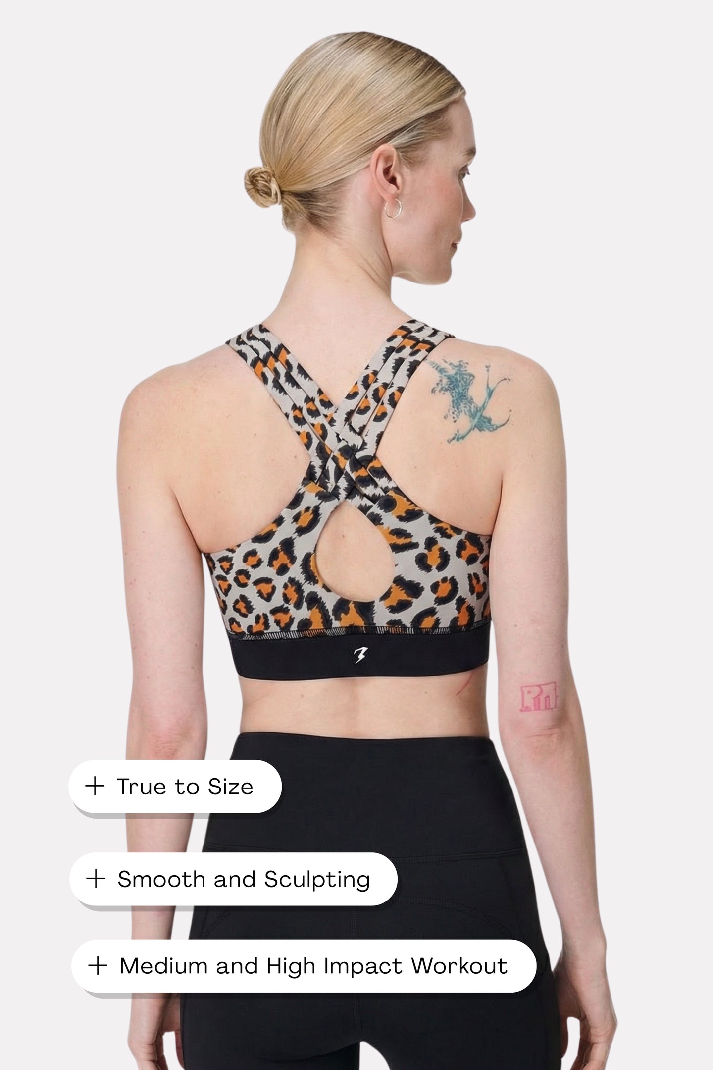 Leopard Power Sports Bra