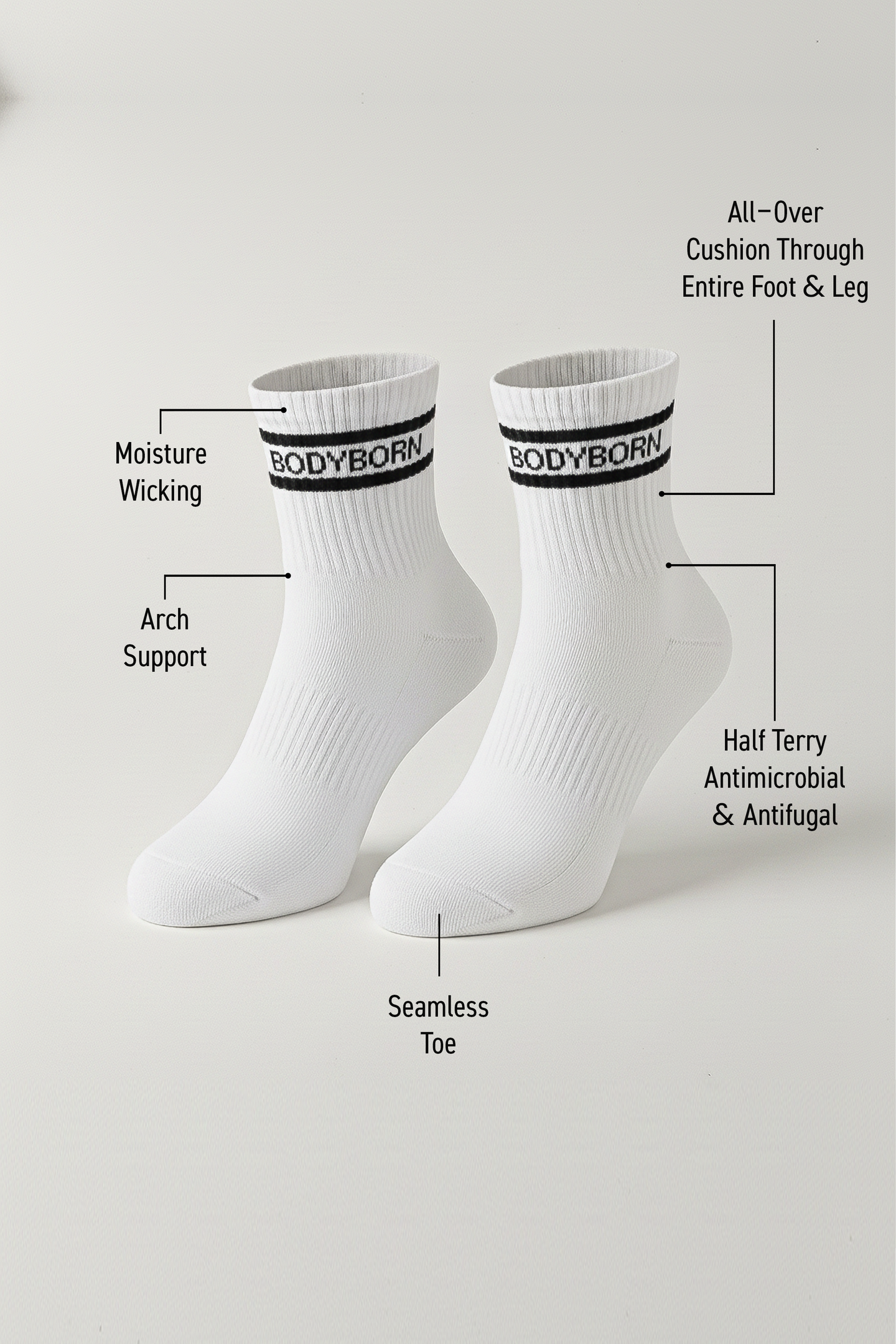 BB Core Crew Socks - Arctic Edition