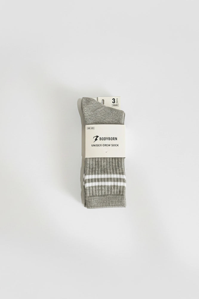Bodyborn Core Crew Size Socks Storm Edition Grey Color performance soft and comfortable