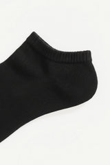 Black low cut sock on a white background soft and comfortable