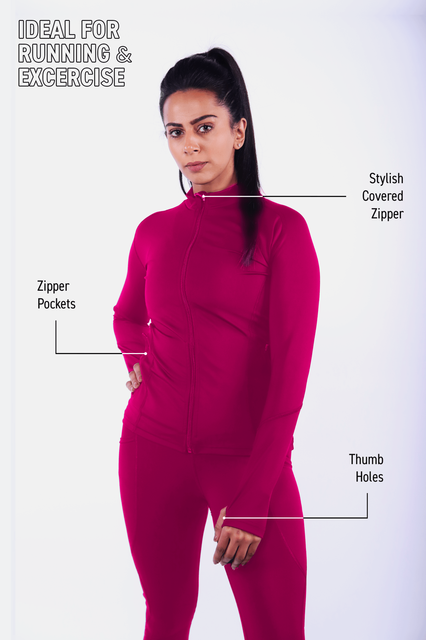 Maroon Plum Power Jacket - BODYBORN