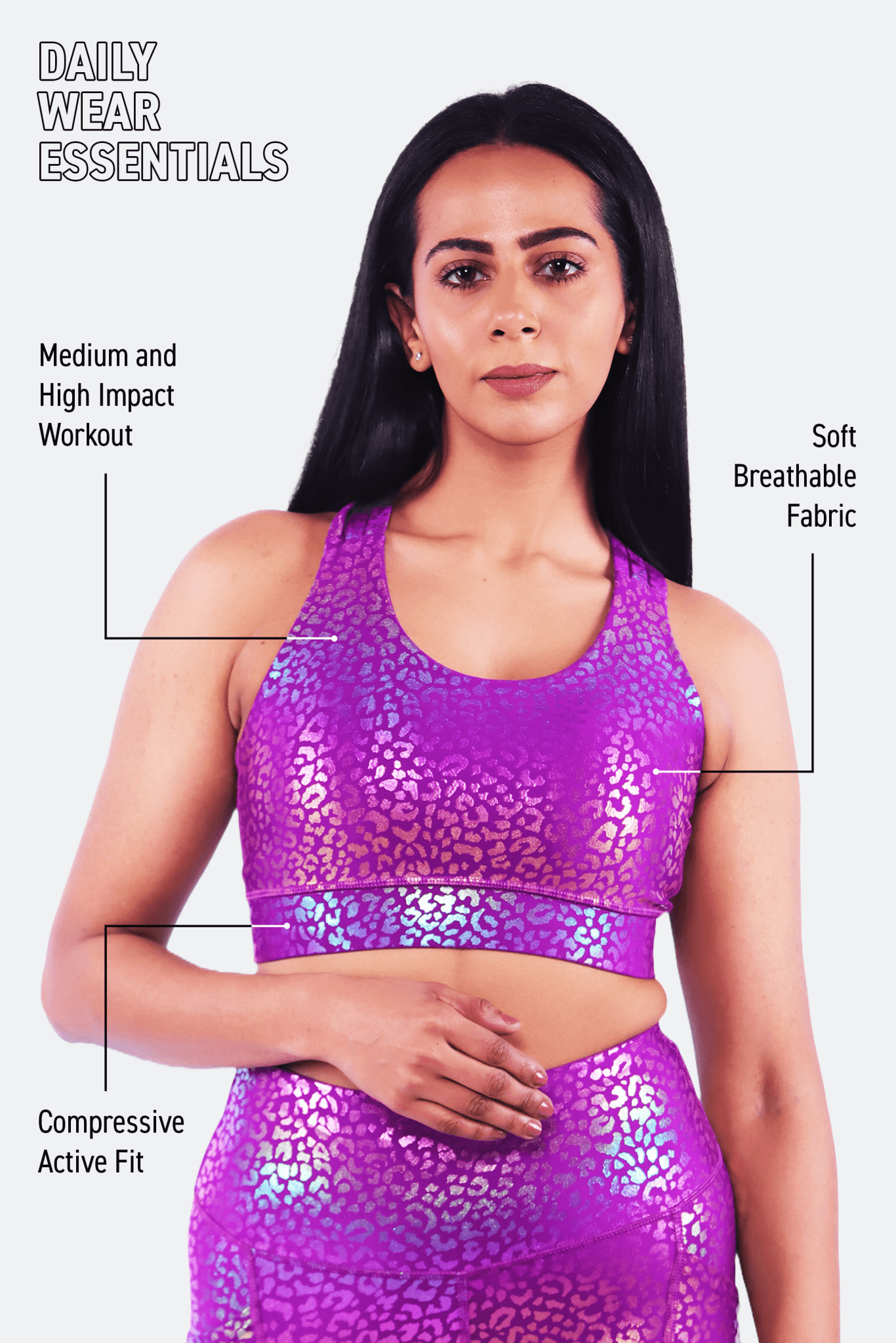 Plum Perfection Sports Bra - BODYBORN