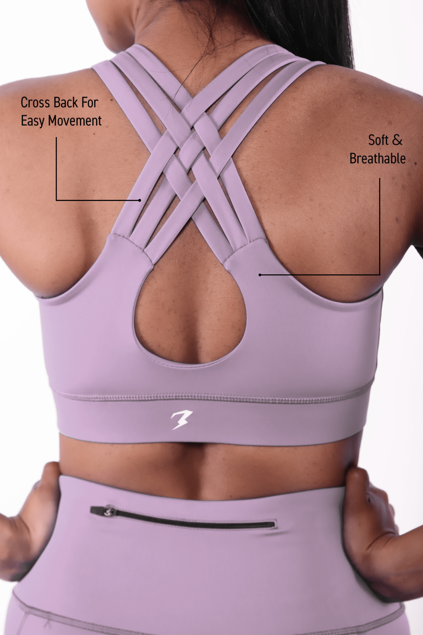 Purple Pulse Sports Bra - BODYBORN