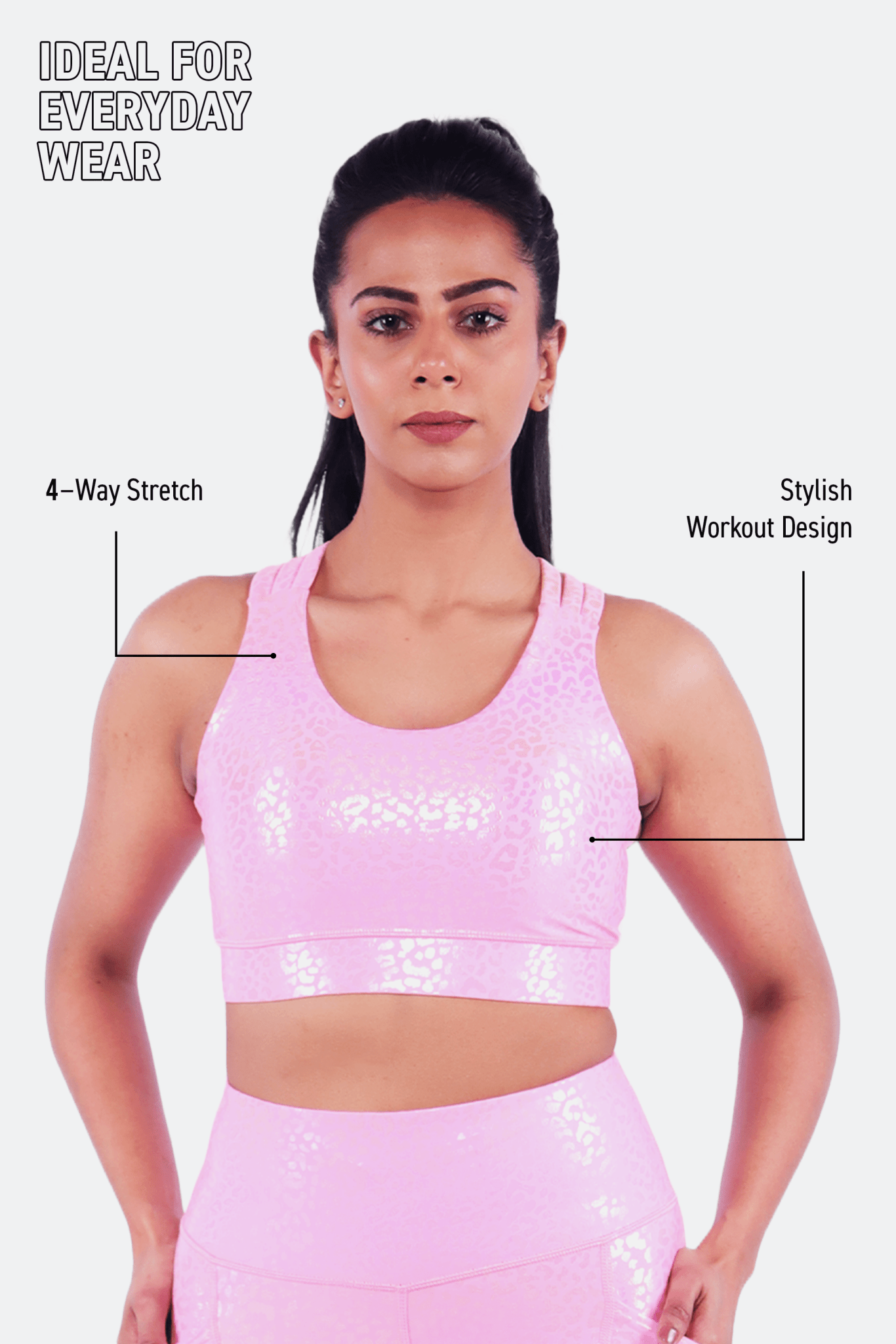 Rose Quartz Sports Bra - BODYBORN